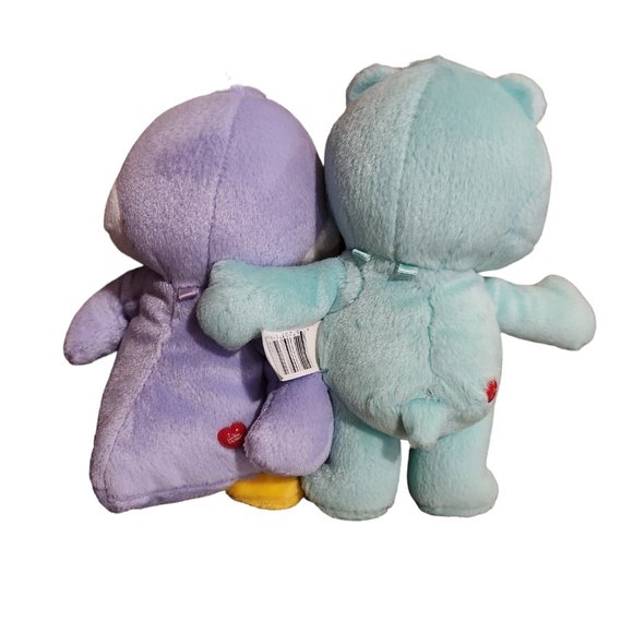 2003 Wish Bear Cozy Heart & Penguin Care Bear/Care Bear Cousins Duo Attached - Picture 2 of 3